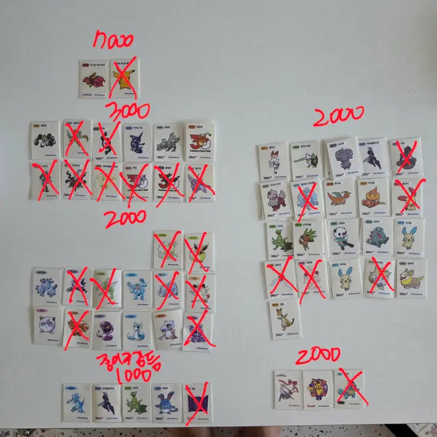 [BUNJANG] Pokemon Stickers / 포켓몬 띠부씰 판매,교환합니다.
