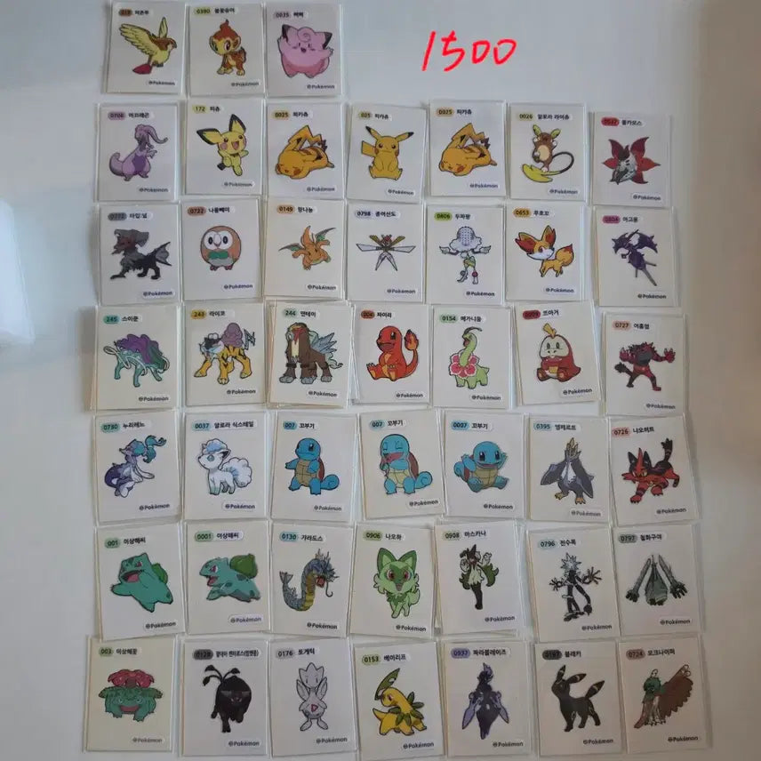 [BUNJANG] Pokemon Stickers / 포켓몬 띠부씰 판매,교환합니다.