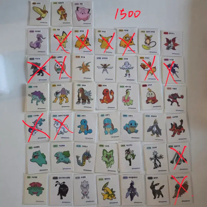 [BUNJANG] Pokemon Stickers / 포켓몬 띠부씰 판매,교환합니다.