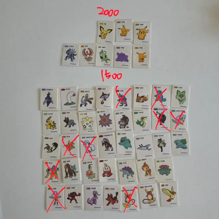 [BUNJANG] Pokemon Stickers / 포켓몬 띠부씰 판매,교환합니다.