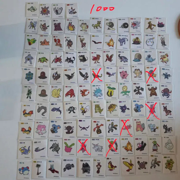 [BUNJANG] Pokemon Stickers / 포켓몬 띠부씰 판매,교환합니다.