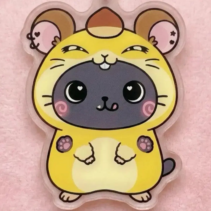[BUNJANG] NCT Riku Kuri &amp; Hamtori Mini Mini Acrylic Keyring / (재고할인!)쿠리&amp;햄토리미니미니 아크릴 키링 리쿠 엔시티 위시