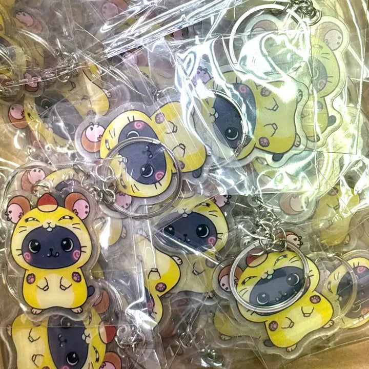 [BUNJANG] NCT Riku Kuri &amp; Hamtori Mini Mini Acrylic Keyring / (재고할인!)쿠리&amp;햄토리미니미니 아크릴 키링 리쿠 엔시티 위시