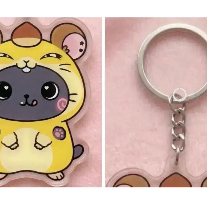 [BUNJANG] NCT Riku Kuri &amp; Hamtori Mini Mini Acrylic Keyring / (재고할인!)쿠리&amp;햄토리미니미니 아크릴 키링 리쿠 엔시티 위시