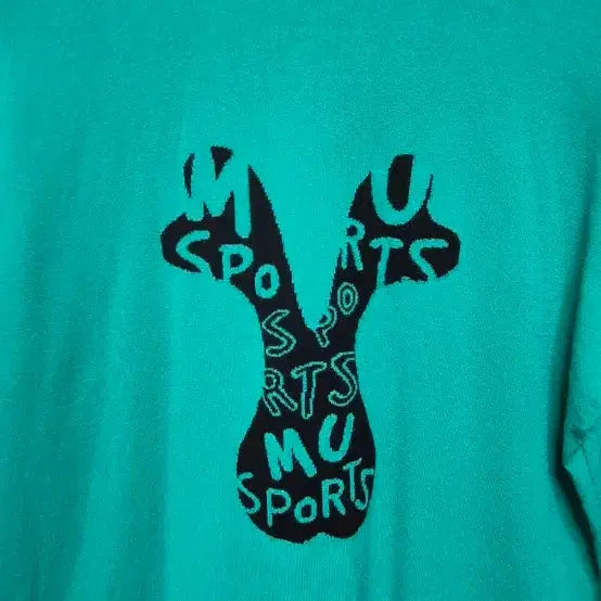 [BUNJANG] MU Sports Sweatshirt Green Size 90 / MU스포츠 맨투맨 티셔츠 그린 90