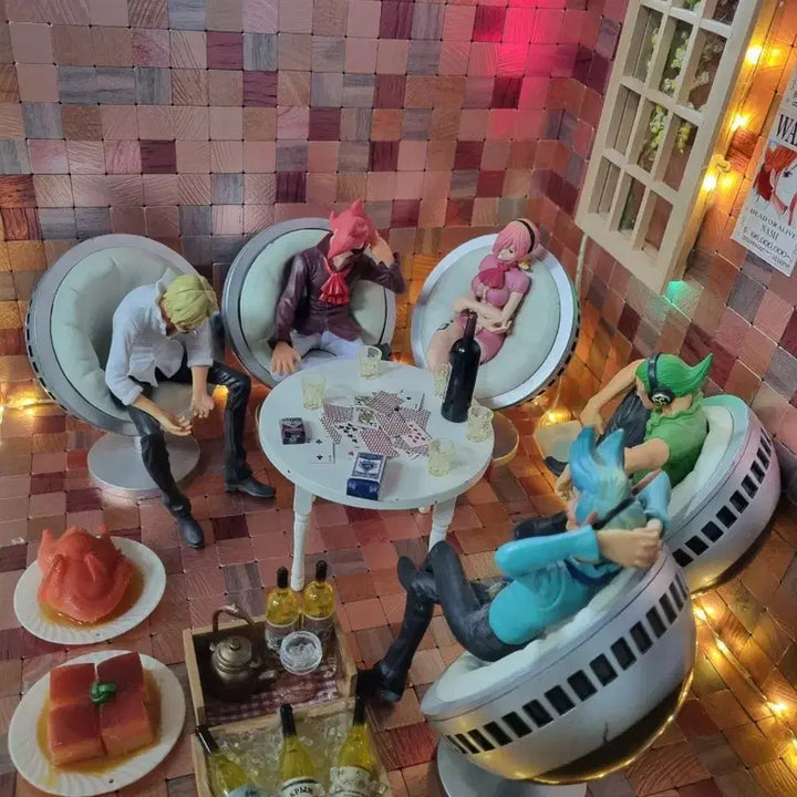 [BUNJANG] One Piece Vinsmoke Brothers Diorama Figure Set / 원피스 디오라마 빈스모크 형제들