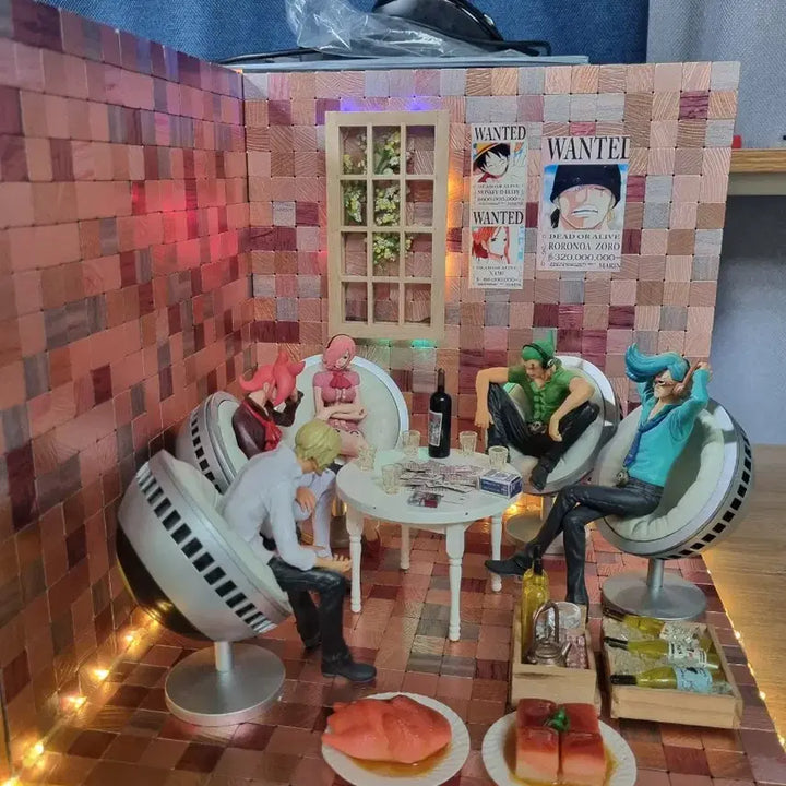 [BUNJANG] One Piece Vinsmoke Brothers Diorama Figure Set / 원피스 디오라마 빈스모크 형제들