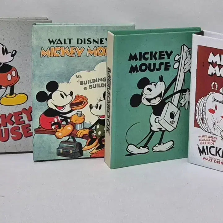 [BUNJANG] Classic Mickey Hardcover Memo Pad Set / 고전 미키 양장  포스트잇 메모지