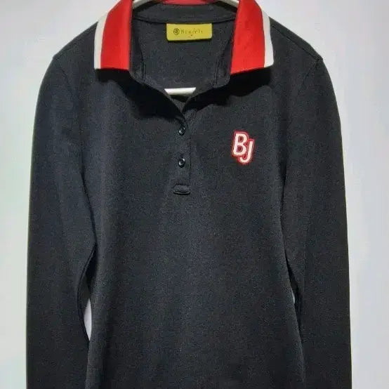 [BUNJANG] Benjefe Golf Wear Long Sleeve Polo Shirt Black / 벤제프 골프웨어 긴팔 카라티 검정색 85~90