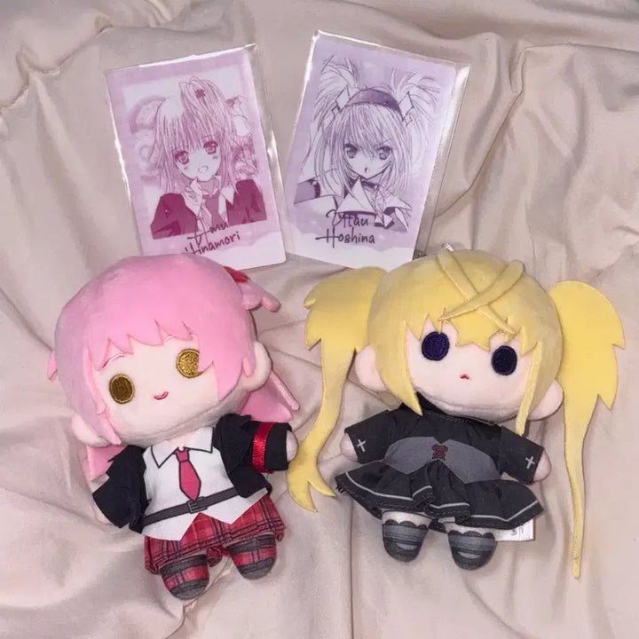 [BUNJANG] Shugo Chara! Chinese Plush Set (Amu &amp; Utau/Serra) / 캐릭캐릭체인지 캐캐체 중국 누이 아무 우타우(세라) 일괄