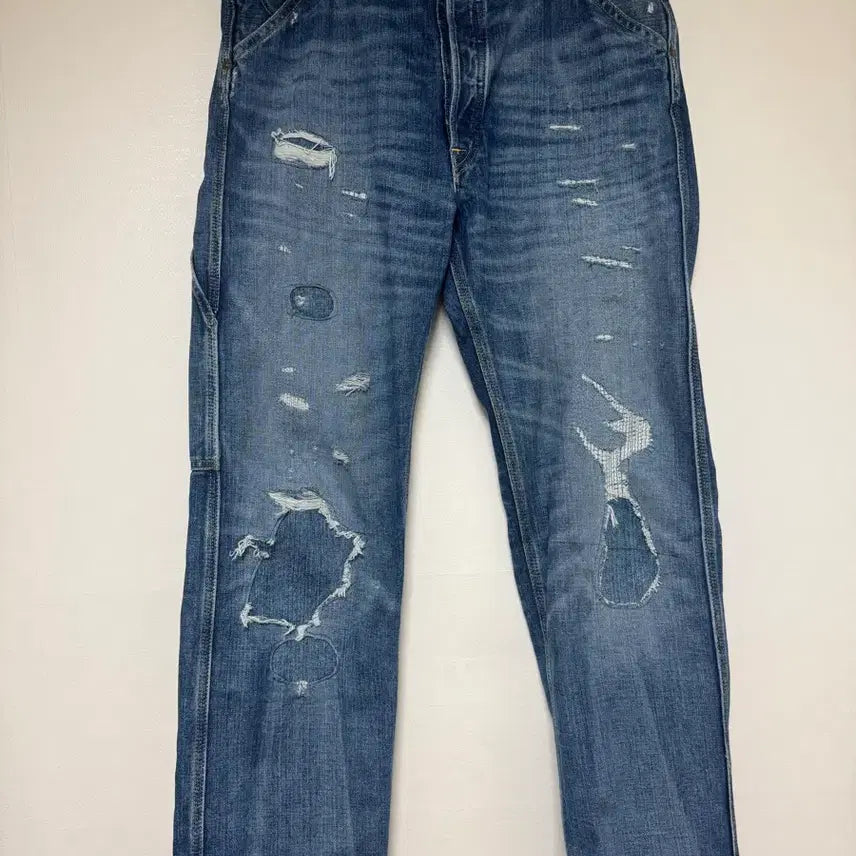 [SOLD OUT] (34/32)RRL 스트레이트핏 브레이턴 디스트레스트 진 팝니다.