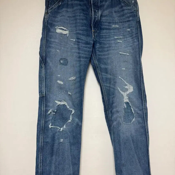 [SOLD OUT] (34/32)RRL 스트레이트핏 브레이턴 디스트레스트 진 팝니다.