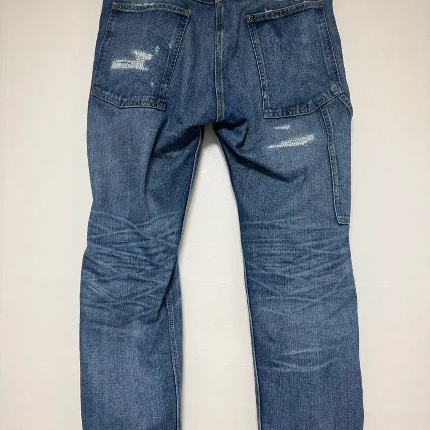 [SOLD OUT] (34/32)RRL 스트레이트핏 브레이턴 디스트레스트 진 팝니다.