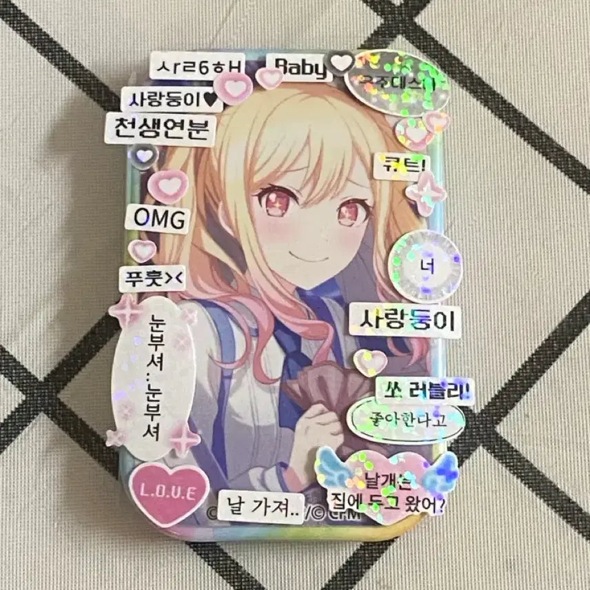 [BUNJANG] Tenma Saki Square Can Badge / 프세카 텐마 사키 사각 캔뱃지