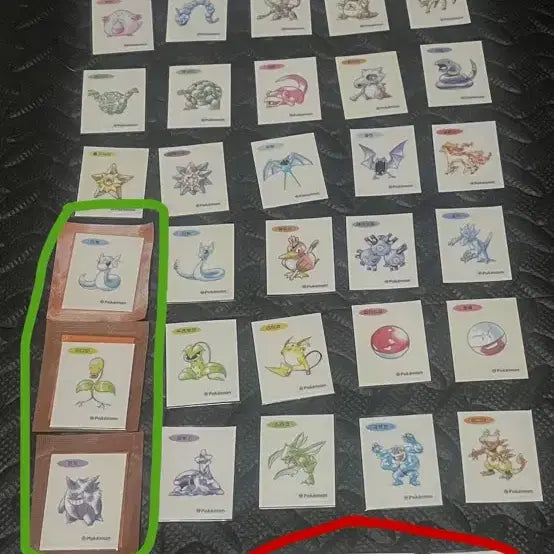 [BUNJANG] Pokemon 30th Anniversary 1996 Artwork Sticker Bundle Set (44 Types + 3 Duplicates) / 포켓몬 30주년 1996 아트웍 띠부씰 (44종 + 중복 3개) 일괄