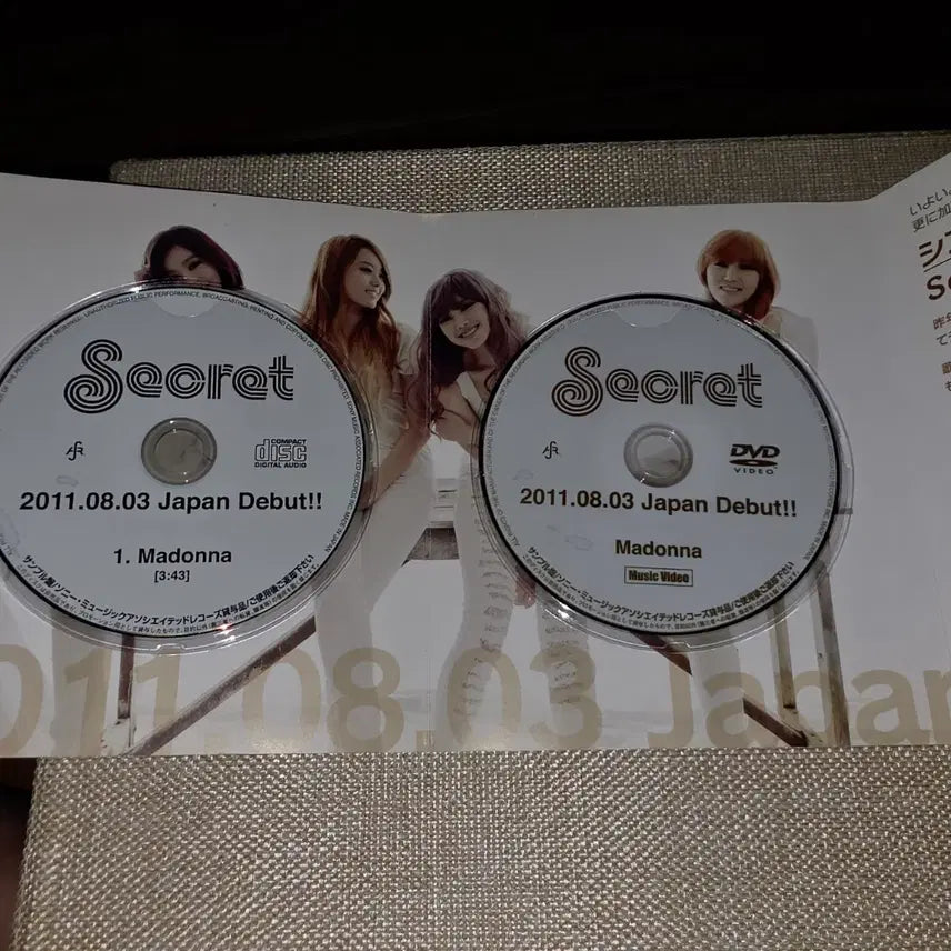 [BUNJANG] Secret Madonna Japanese Debut Promotion CD &amp; DVD / 시크릿 (Secret) Madonna 일본 데뷔 프로모션 CD &amp; DVD