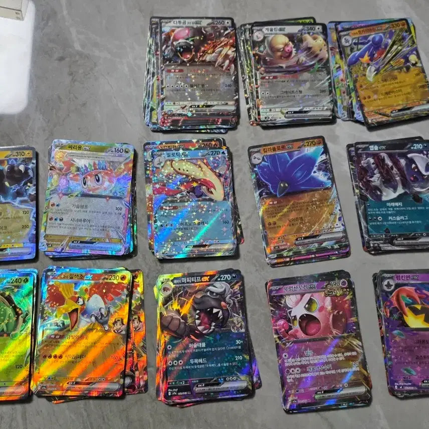 [BUNJANG] Pokemon Trading Cards RR Graded - 128 Cards / 포켓몬카드 rr등급 131개