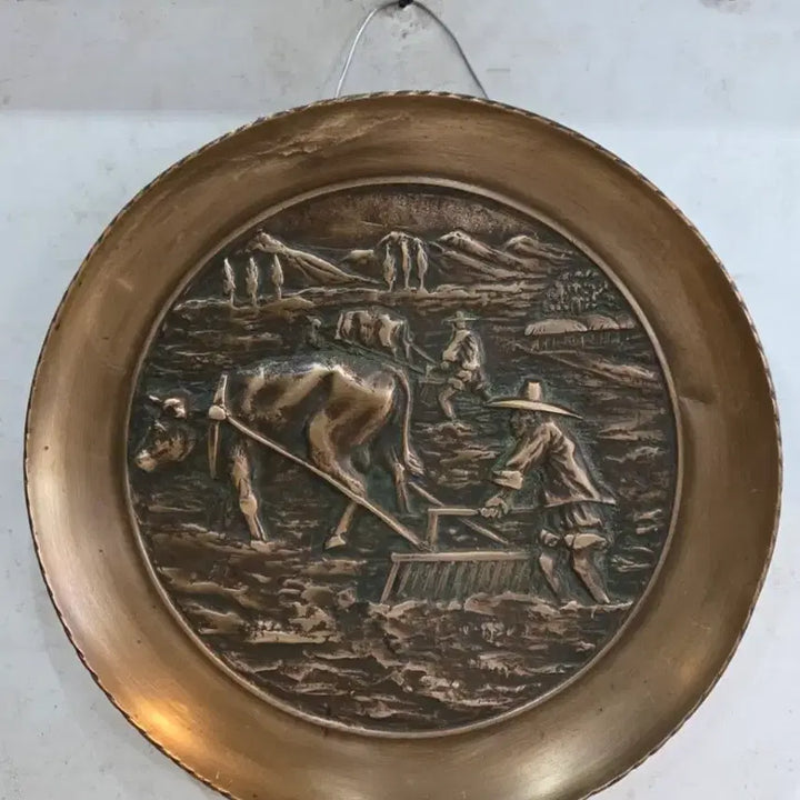[BUNJANG] Folk Painting Copper Plate Wall Hanging / 벽걸이 민속화 동판