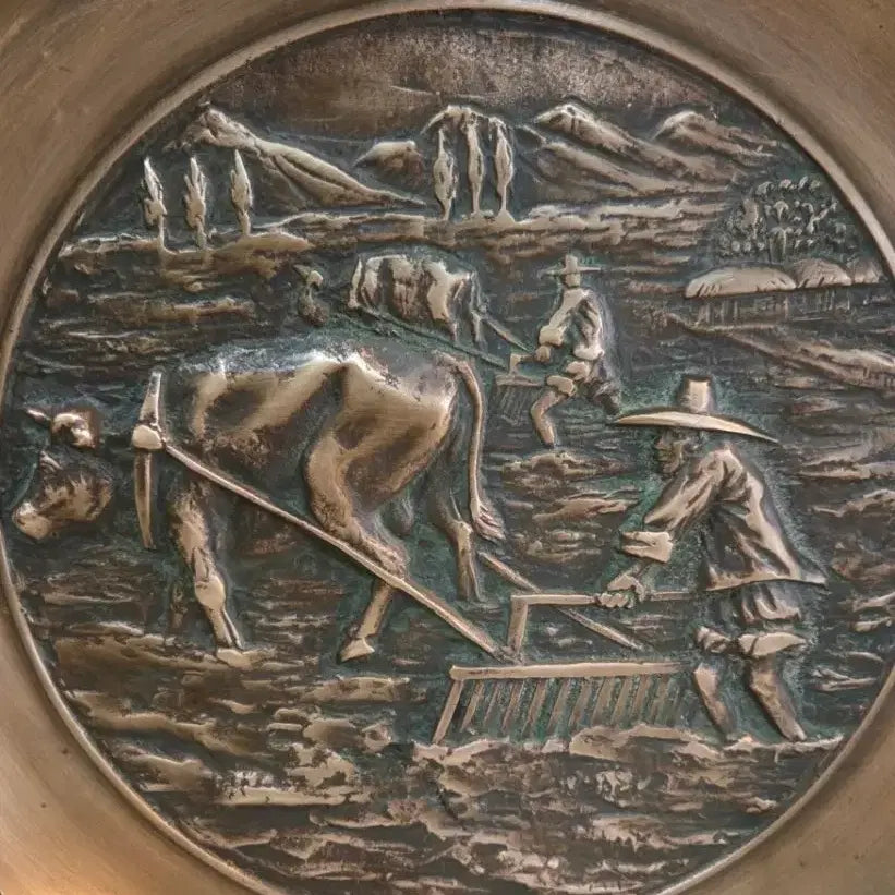 [BUNJANG] Folk Painting Copper Plate Wall Hanging / 벽걸이 민속화 동판