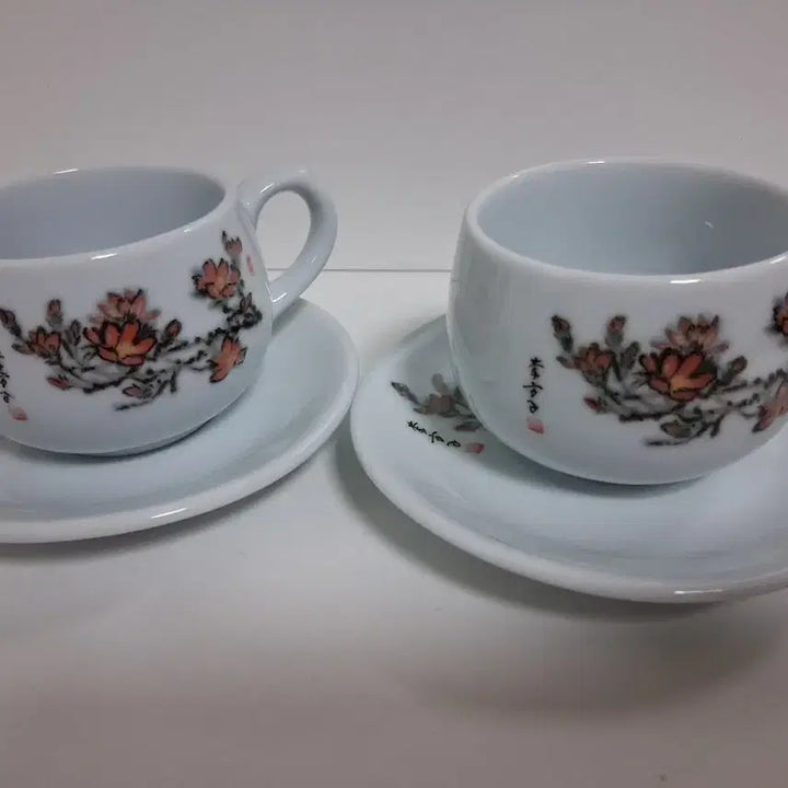 [BUNJANG] Nakseonjae Gift Coffee Cup Set (2 Sets, 4 Pieces) by Bangja Yi / 낙선재 선물커피잔2세트 4p   이방자 찻잔