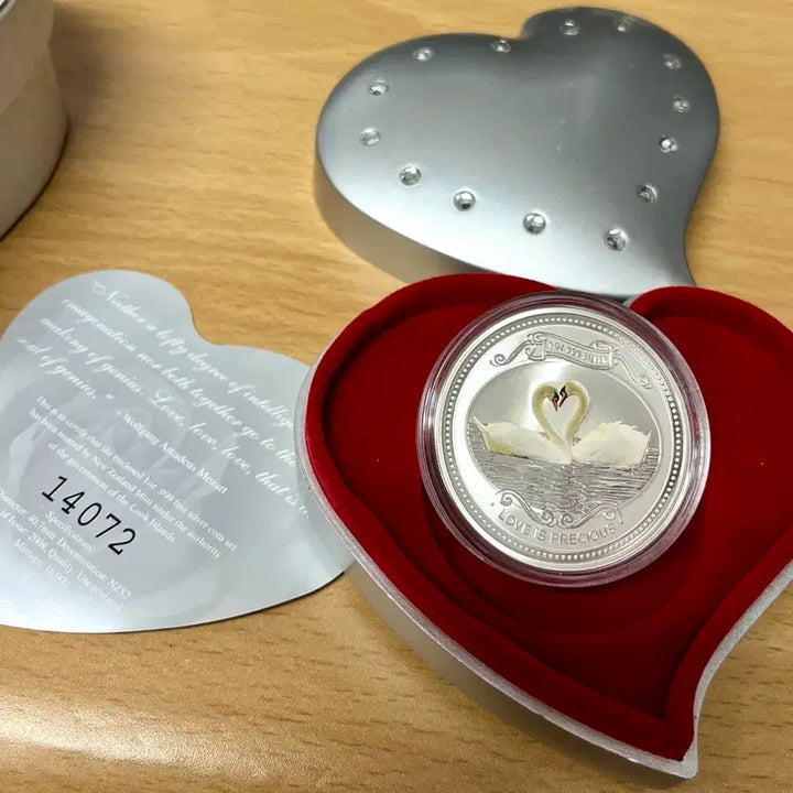 [BUNJANG] 2008 Cook Islands Love is Precious Swan Silver Coin 1 oz 999 Fine Silver / 순은 은화 1온스 실버 백조은화 silver