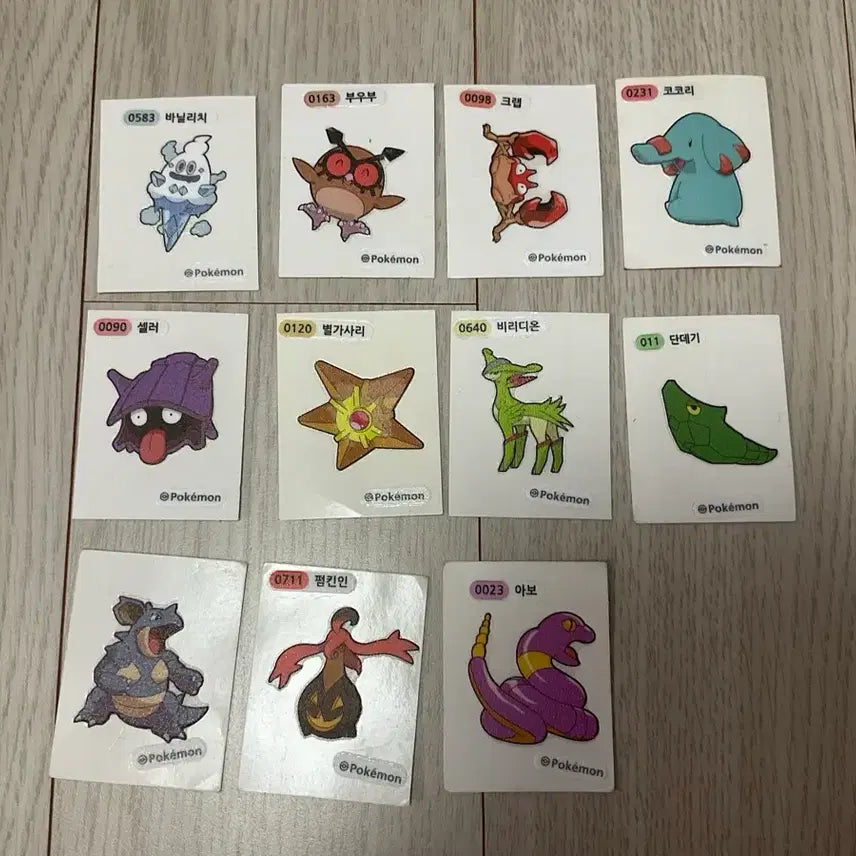 [BUNJANG] Pokemon Bread Stickers Bundle Set / 포켓몬스터 띠부띠부씰 일괄