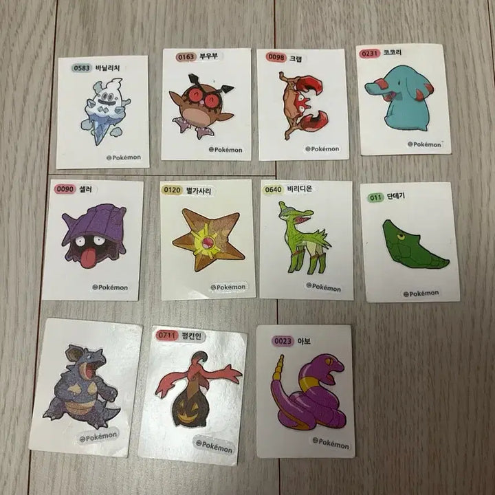 [BUNJANG] Pokemon Bread Stickers Bundle Set / 포켓몬스터 띠부띠부씰 일괄