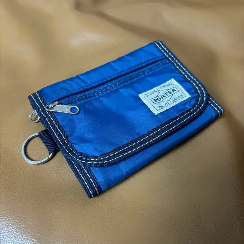 [BUNJANG] PORTER Stitch Nylon Wallet Blue / PORTER 포터 스티치 나일론 월렛 지갑 블루