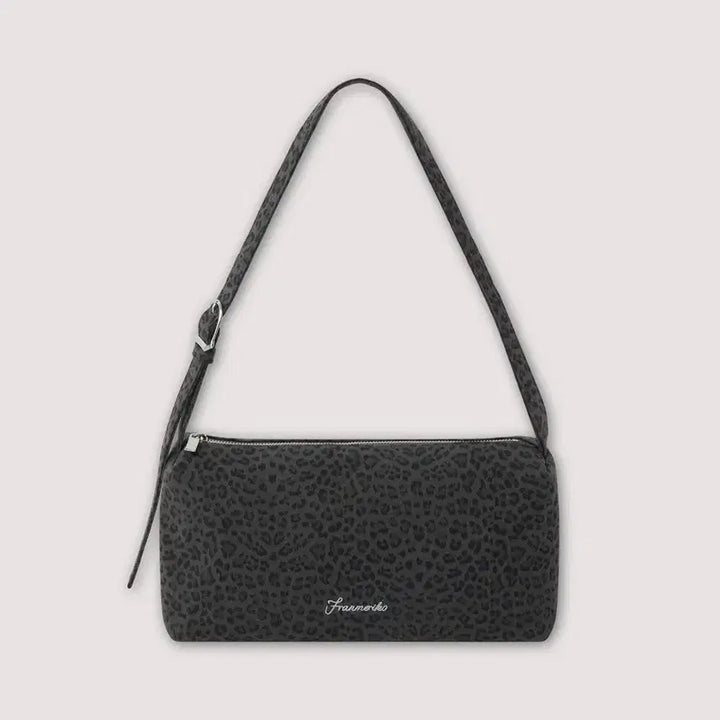 [BUNJANG] Franmeriko Leopard Shoulder Bag (Charcoal) / (새상품) 프랑메리코 레오파드 숄더백 (차콜)