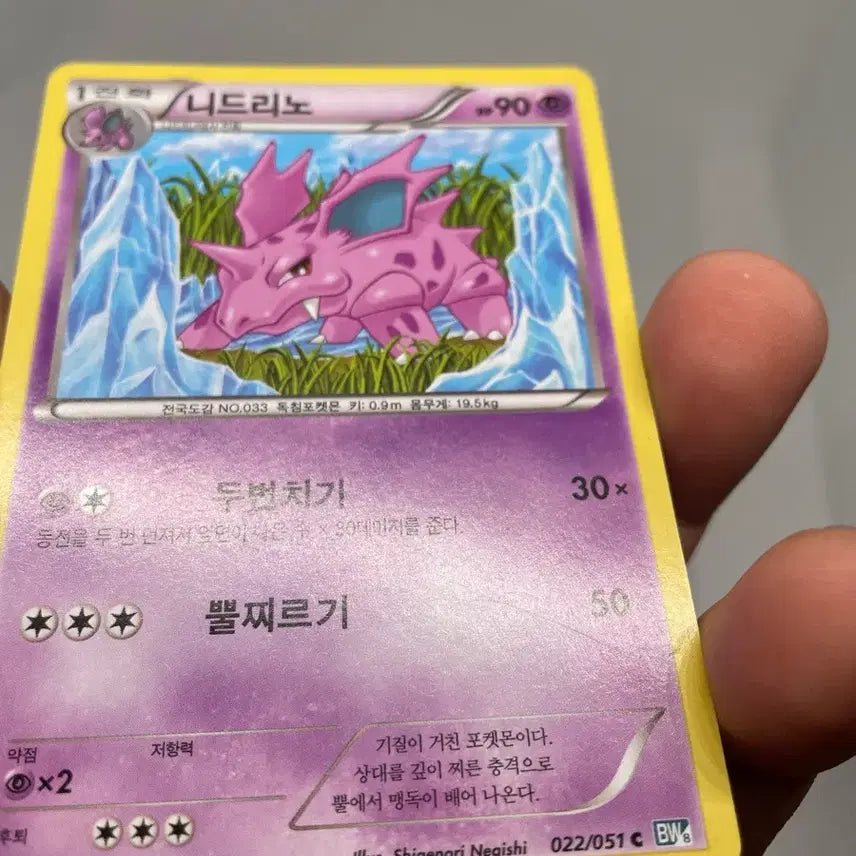 [BUNJANG] 2013 Nidoking Classic Pokemon Card / 2013년 니드리노 고전카드 포켓몬카드