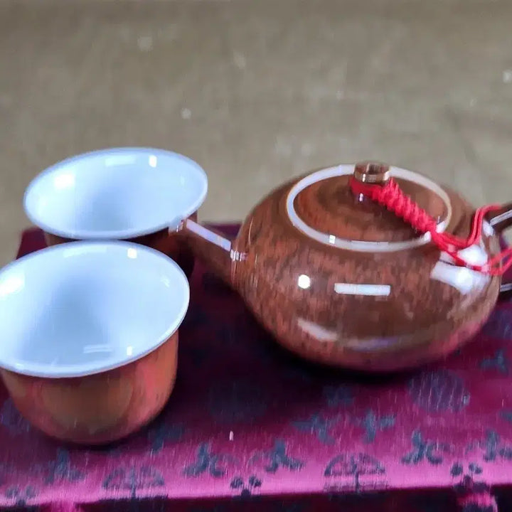 [BUNJANG] Tea Set with Teapot and Two Cups / 전다,용정차등을 우리는 요변좋은 다기셑