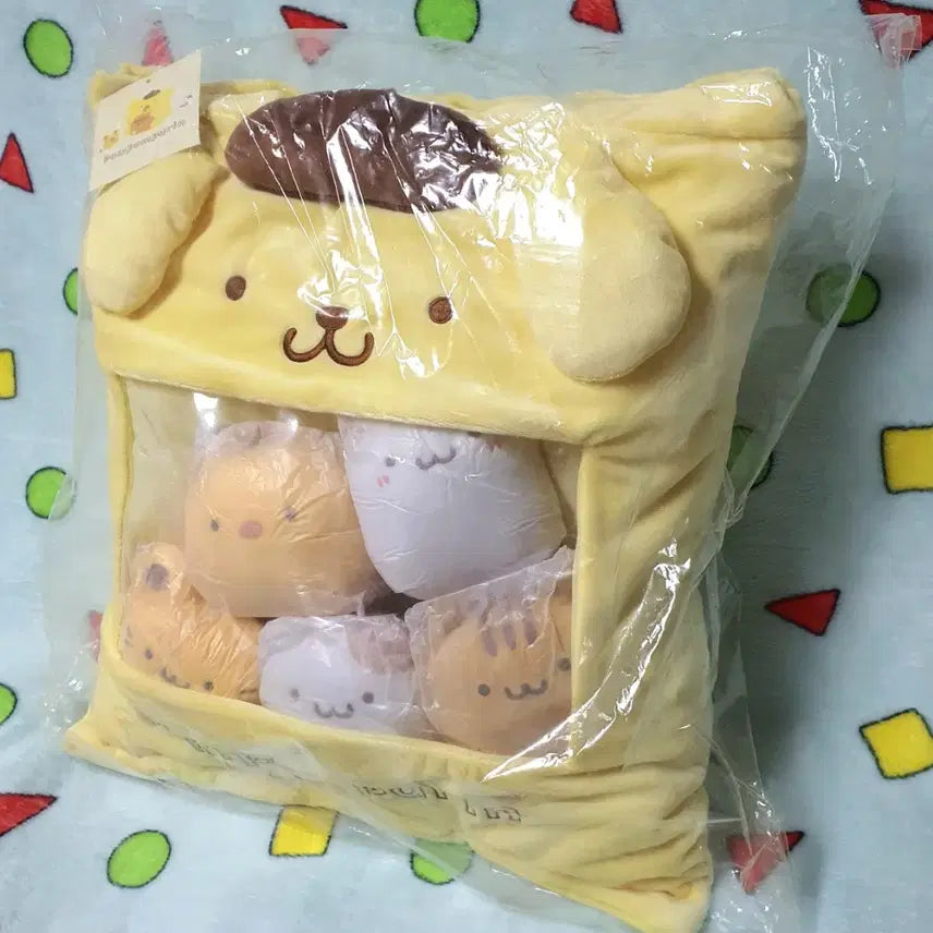 [BUNJANG] Sanrio Pompompurin Manmaru Cushion / 산리오 폼폼푸린 만마루 쿠션