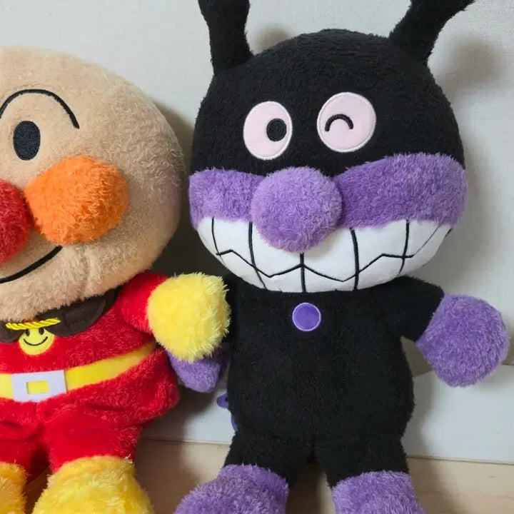 [BUNJANG] Anpanman Baikinman Plush Doll Set (Medium-Large) / 호빵맨 세균맨 인형 세트