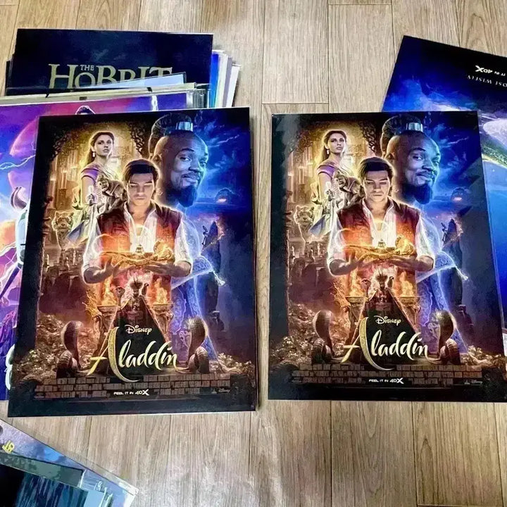 [BUNJANG] Aladdin 4DX A3 Hologram Poster (Re-release) / 알라딘 4DX A3포스터 재개봉 홀로그램 특전 씨네Q 디즈니영화