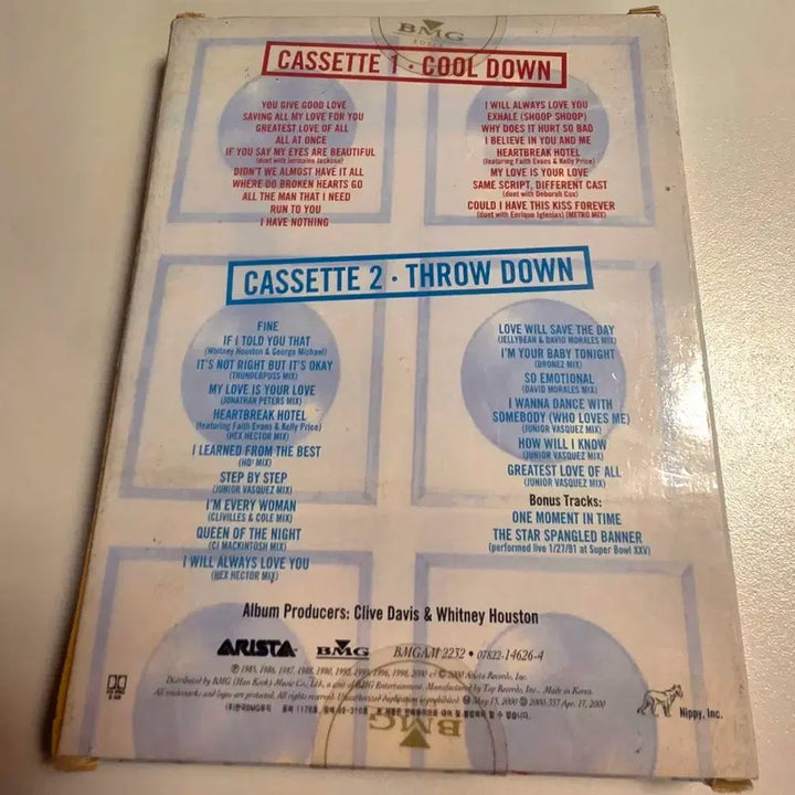 [BUNJANG] Whitney Houston The Greatest Hits Double Cassette Tape (Sealed) / 휘트니 휴스턴 미개봉 더블 카세트 테이프 Whitney Houston