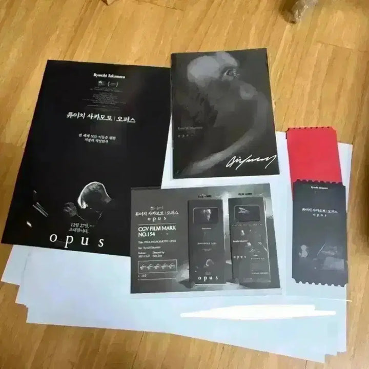 [BUNJANG] Ryuichi Sakamoto Diary A3 Poster &amp; Opus Original Ticket Set / 류이치 사카모토 다이어리 A3 포스터 4주차5주차 오퍼스오리지널티켓 오티