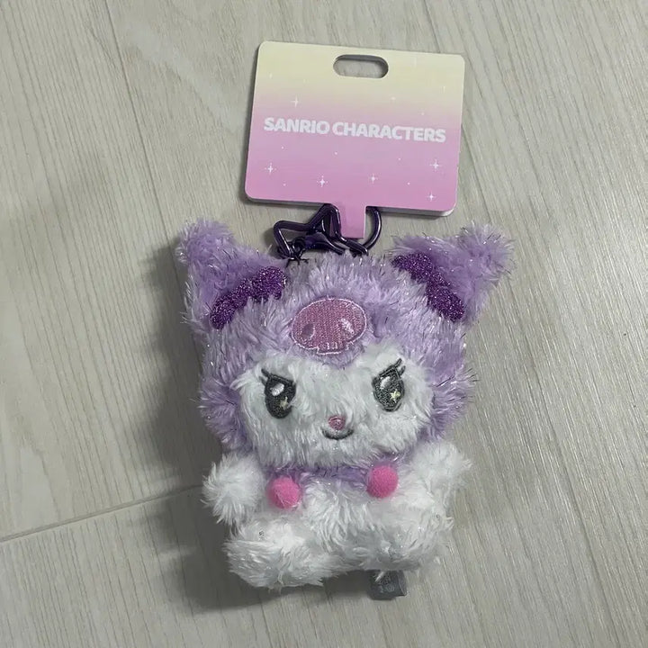 [BUNJANG] Sanrio Kuromi Sparkling Pastel Doll Bag Charm Keychain / 산리오 반짝파스텔 쿠로미 인형 가방걸이 키링