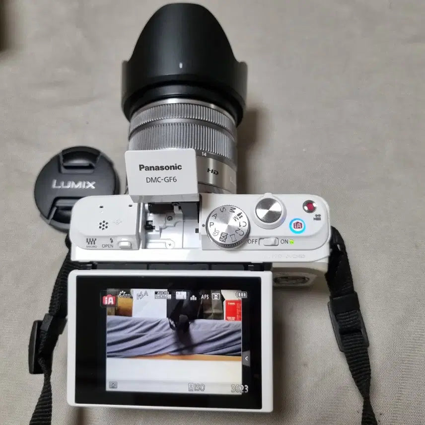 [BUNJANG] Panasonic Lumix GF6 White Mirrorless Camera Set / 파나소닉 루믹스 GF6 화이트 카메라 세트
