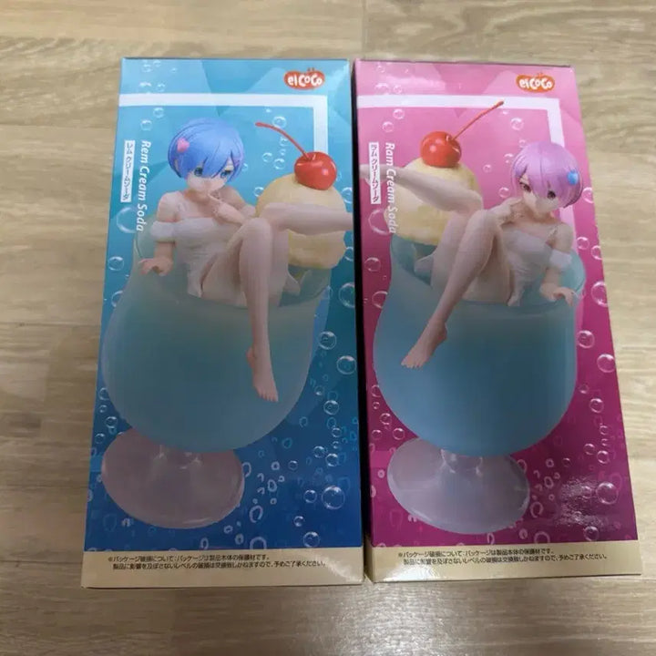 [BUNJANG] Re:Zero Rem Ram Cream Soda Figure / 리제로 렘 람 크림소다 피규어