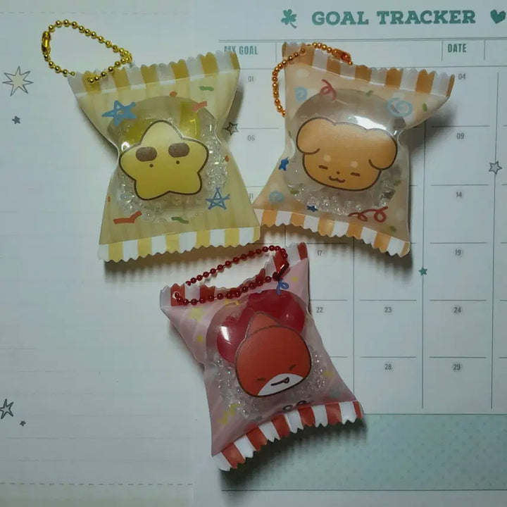 [BUNJANG] Pixelí Retro TV Keychain + Snack Bag Keychain Bundle Set (Kakbyeol/Ladder/Suhyun/Deokgae) / 픽셀리 레트로 티브이 키링+과자봉지 키링 판매 (각별/라더/수현/덕개)