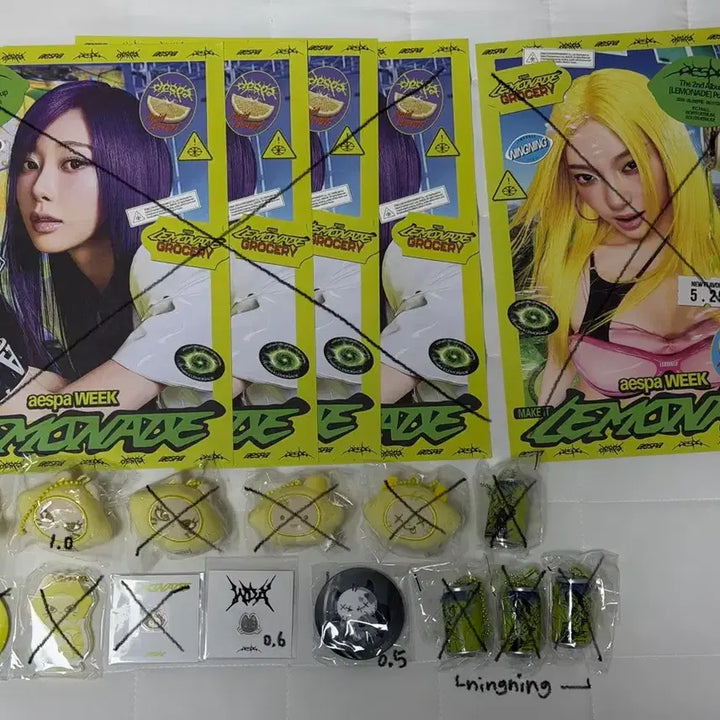 [BUNJANG] Aespa Lemonade Pop-up Gacha Karina, Giselle, Winter, Ningning / 에스파 레모네이드 팝업 가챠 양도 카리나지젤윈터닝닝