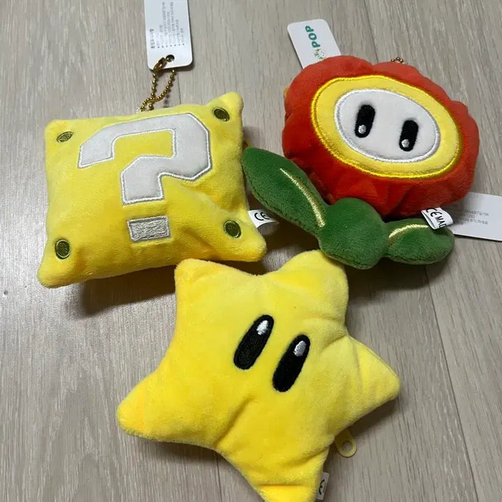 [BUNJANG] Super Mario Bros. Plush Coin Purse Set (Star, Fireball, Block) / 슈퍼마리오 굿즈 봉제 동전지갑3종 세트 (스타/파이어볼/블록)