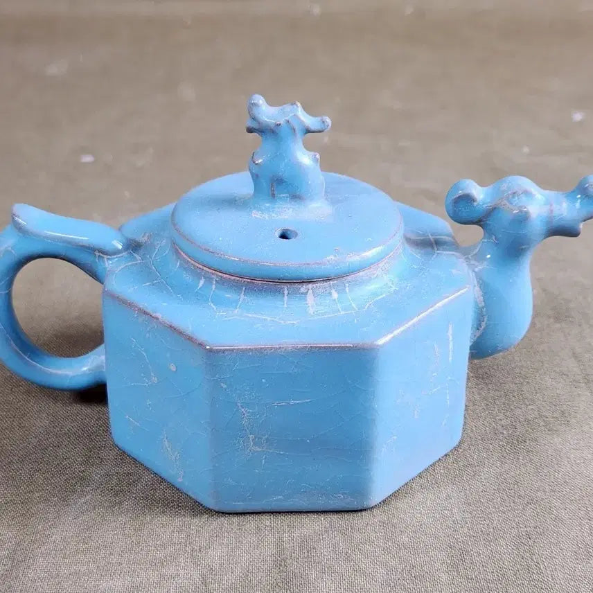 [BUNJANG] Celadon Porcelain Vase with Dragon Handle / 중국도자기 청룡사어제 용형 청자 주자