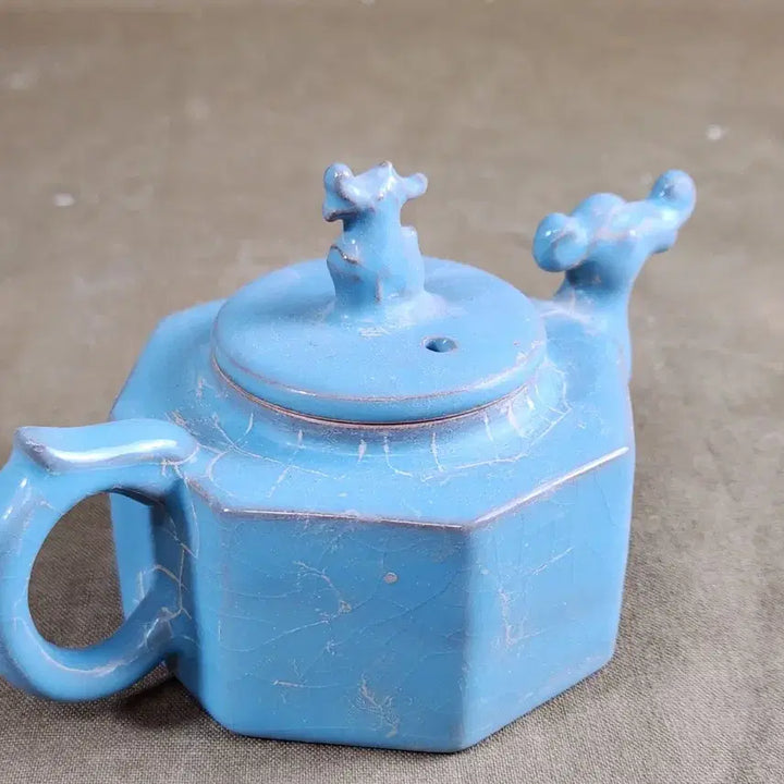 [BUNJANG] Celadon Porcelain Vase with Dragon Handle / 중국도자기 청룡사어제 용형 청자 주자