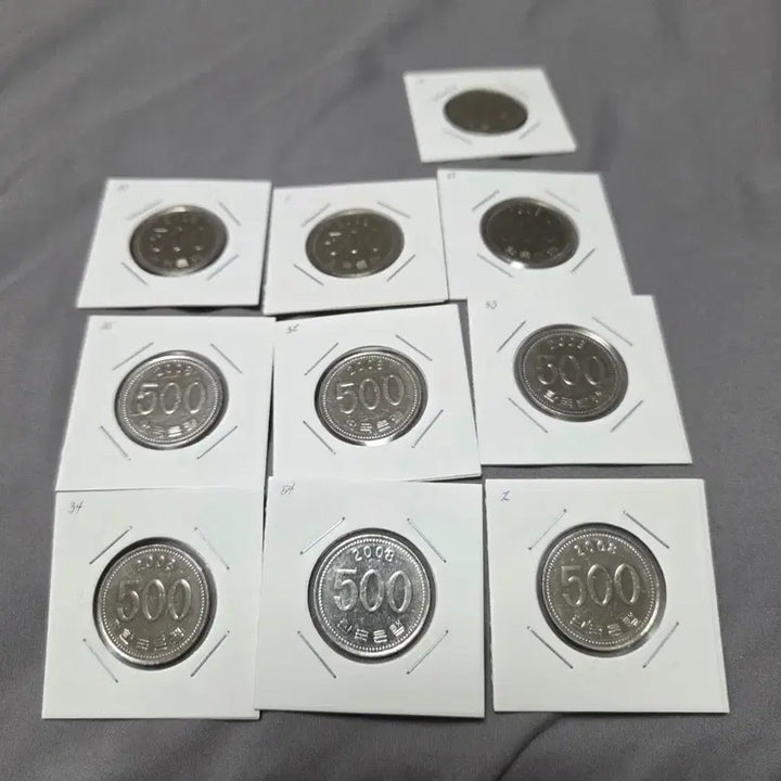 [BUNJANG] 2008 500 KRW Coins Bundle Set (10 pcs) / 2008년 500원 동전 10개 일괄