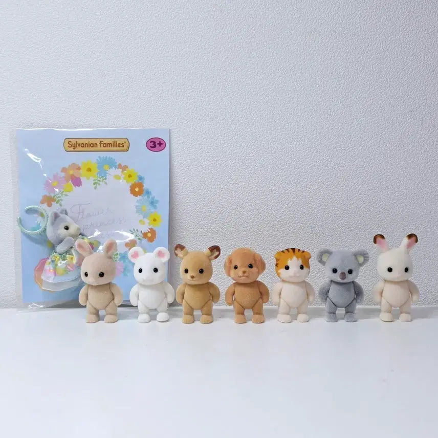 [BUNJANG] Sylvanian Families Standing Baby Figure Bundle Set (8 figures) / 실바니안 직립아기 8마리(일괄/토이푸들, 메이플캣 등)