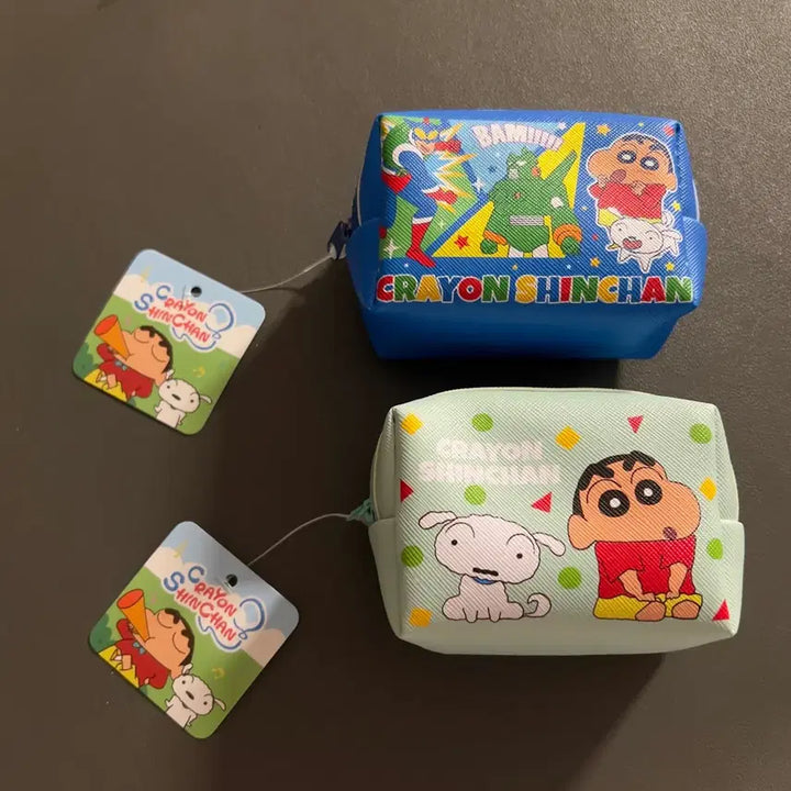 [BUNJANG] Crayon Shin-chan Square Zipper Pouch / 짱구 사각 지퍼 파우치
