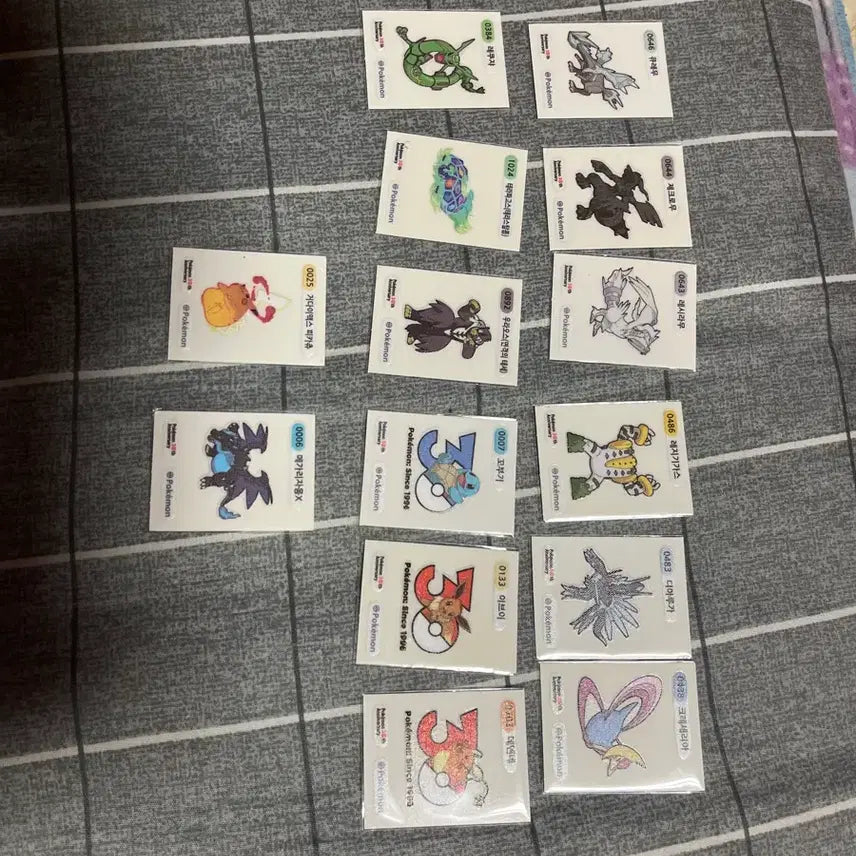 [BUNJANG] Pokemon Sticker Collection 14 pcs / 포켓몬 띠부씰 14개