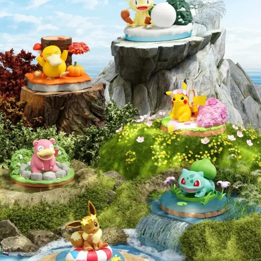 [BUNJANG] Pokémon Four Seasons Nature Series Diorama Figure (Pikachu) / 포켓몬 사계절 자연 시리즈 디오라마 피규어 (피카츄)