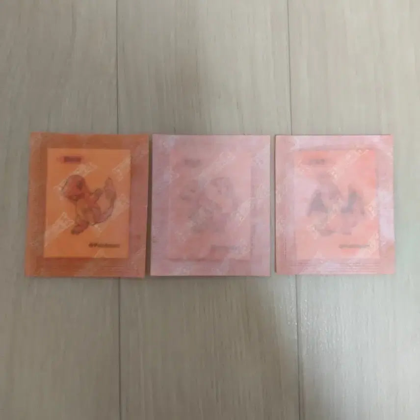 [BUNJANG] Pokemon Artwork Sealed Stickers Charizard Set / 포켓몬 아트워크 미개봉 띠부씰 파이리 리자드 리자몽